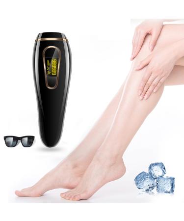 IPL devices hair removal laser 999999 light impulses permanent pain-free hair removal device for men and women laser hair removal for home use on body and face (black)