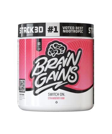 Brain Gains Switch On 2.0 Original Nootropic Brain Fuel 300 g Strawberry Kiwi