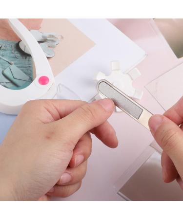 Adjustable U-Shaped Acrylic Nail Clipper with Nail File - Stainless Steel Trimmer for Nail Art - Buy Online on GoSupps.com