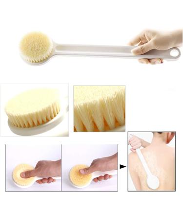 MCUILEE Bath Brush - Long Handle Body Massager Shower Brush with Super Soft Bristles for Exfoliation & Back Care - Best for Relaxation & Spa Experience - Buy Online on GoSupps.com