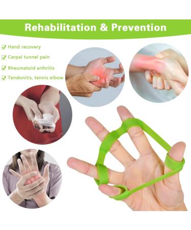 Vicloon 5PC Finger Stretcher Hand Trainer - Silicone Hand Force Strengthener for Pressure Relief Rehabilitation & Decompression - Buy Online on GoSupps.com