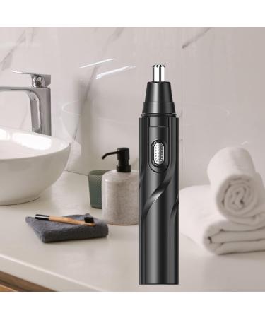 tinysiry Electric Nose Trimmer Quick Shave 360 Degree Rotation Handheld Nose and Ear Trimmer Painless Nose Hair Trimmer Battery Powered Nose Hair Cutter Black - Buy Online on GoSupps.com