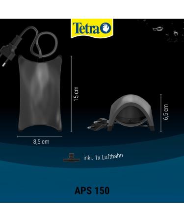 Tetra APS 150 Aquarium Air Pump - Quiet Diaphragm Pump for 80-150L Aquariums | International Shipping Available - Buy Online on GoSupps.com