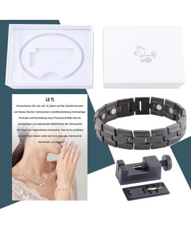 Men's Magnetic Therapy Bracelet - Strong Black Magnetic Band | Perfect Father's Day Gift - Buy Online on GoSupps.com