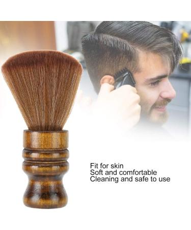 Professional Barber Fiber Wooden Handle Cutting Neck Duster Broken Hair Sweep Brush Hair Cutting Neck Duster Brush Neck Face Duster for Salon Stylist - Buy Online on GoSupps.com