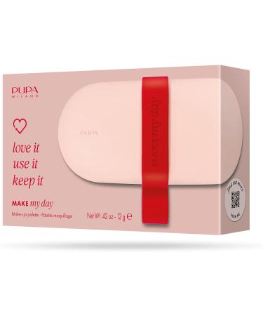 MICYS COMPANY SPA Pupa Make My Day Pocket Blush Lipsticks Shiny and Eyeshadow 13 Pieces for Face Eyes and Lips Perfect for Home or Travel Available in 3 Color Variants 002 Light Pink - Buy Online on GoSupps.com