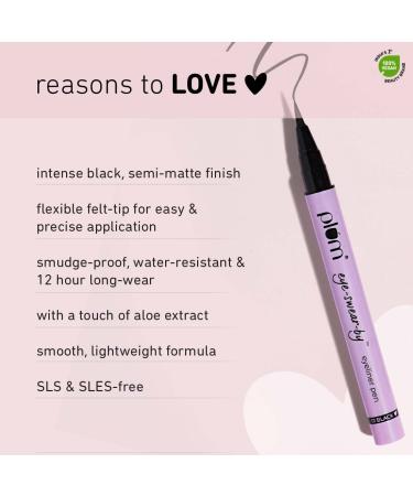 Plum Eye-Swear-By Eyeliner Pen - Flexible Felt-Tip Smudge-Proof 100% Vegan & Cruelty Free - Buy Online Internationally - Buy Online on GoSupps.com