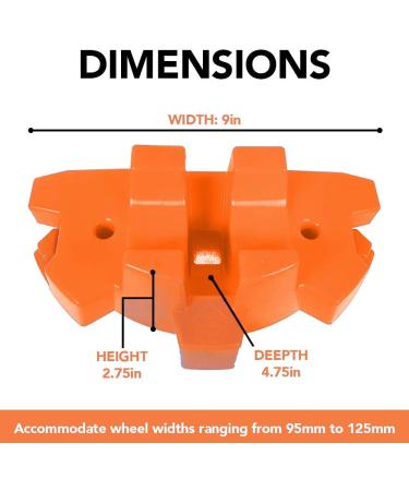 50 Strong Scooter Stand - Interlocking Offset Base - Fits Most Scooters - Stable & Secure - Orange - Buy Online on GoSupps.com