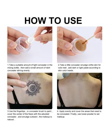 Tattoo Cover Up Makeup | Waterproof & Sweatproof Concealer for Scars, Vitiligo & Body Tattoos - Buy Online on GoSupps.com