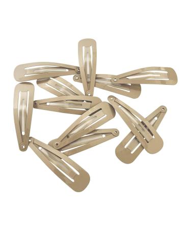 Hair-Minded Anti-Slide Grip Hair Clips for Blonde Hair | 12 Pack Beige Clips with Pink Storage Box | 5cm - Buy Online on GoSupps.com