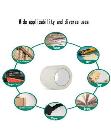 BAIYEUSO Packaging Tape Clear Packing Tape 2 Rolls Heavy Duty Packing Tape for Moving Boxes Shipping Office 1.88 Inch x 60 Yards Total 120 Yards - Buy Online on GoSupps.com