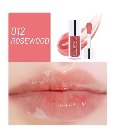 MXYWO Plumping Lip Oil 6ML - Hydrating Lip Glow Tinted Balm - Lasting Moisturizing Gloss for Natural Plumped Lips (012 Rosewood) - Buy Online on GoSupps.com