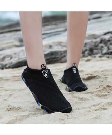 Unisex Bathing Shoes | Quick-Drying Lightweight Aqua Shoes for Men & Women | Breathable Water Shoes - Size 38 EU Black - Buy Online on GoSupps.com