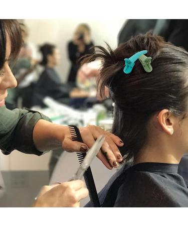 24 Mixed Color Hair Clips - Plastic Combi Clips & Compartment Clamps for Hairdressers - Essential Accessories for Women - Buy Online on GoSupps.com