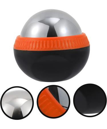 Lurrose Stainless Steel Massage Ball - Face & Foot Massager Hot & Cold Roller for Muscle Relief - 8.3x7.5x7cm - Buy Online on GoSupps.com
