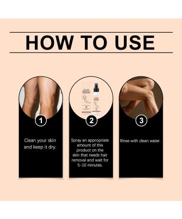 Haarentfernungsspray Enthaarungsspray schmerzlose Haarentfernungscreme einfache & schmerzlose Haarentfernungscreme f r Arme Beine Brust Schamhaare beruhigend & effektiv (100ml-5PCS) - Buy Online on GoSupps.com