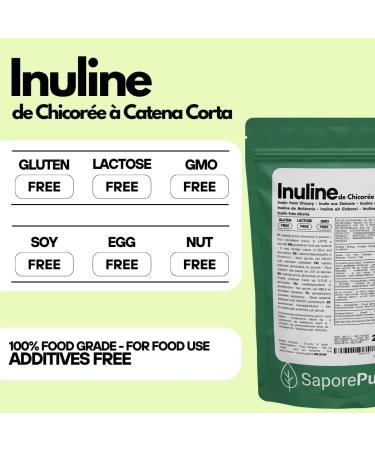 SaporePuro Inulin powder 250g - prebiotic fiber - chicory root - Inulin powder - Buy Online on GoSupps.com