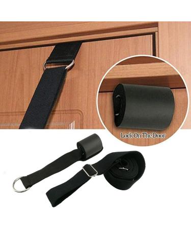 Door Leg Stretcher - Premium Leg Strap for Flexibility & Stretching | Ideal for Ballet, Cheer, Dance, Gymnastics | Black - Buy Online on GoSupps.com
