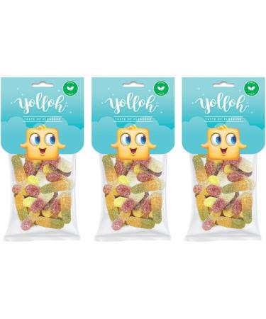 Yolloh Lick Fizz - Vegan - 3 Pack - Candy - Birthday - Kids - Buy Online on GoSupps.com