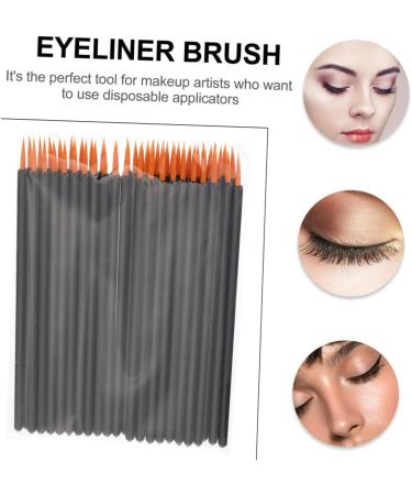 Baluue 100pcs Disposable Eyeliner Brush Practical Eyeliner Brush Curved Eyeliner Brush Facial Tool Plastic 9x6.5cm Black - Buy Online on GoSupps.com