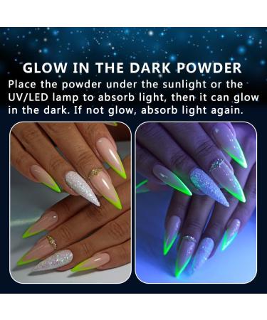 12 Colors Glow in The Dark Powder - Luminous Neon Pigment for Nail Art & Resin Craft - Buy Online on GoSupps.com