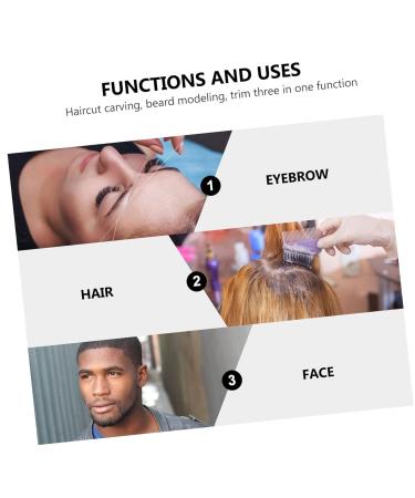 Minkissy Professional Rust-Free Eyebrow Hairdressing Cutter | Foldable Razor Blade Holder | Black 14.5x2.5cm - Precision Cutting Tool for Perfect Eyebrows - Buy Online on GoSupps.com