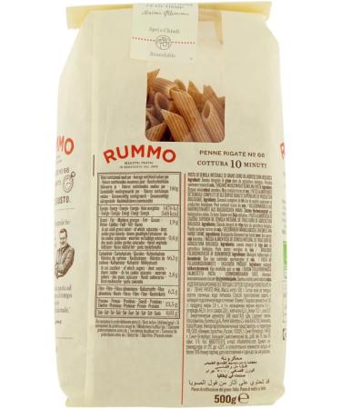  Italian Gourmet E.R. Rummo Pasta Integrale Penne rigate No. 66 Pack of 10 whole grain pasta 500g + Italian Gourmet polpa 400g - Buy Online on GoSupps.com