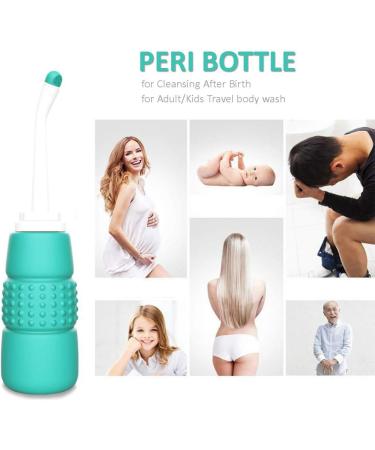2PCS Portable Bidet 350ml - Travel Peri Bottle for Momwasher - Ideal for Kids, Pregnant Women, Elderly - Handheld Sprayer for Camping - 12oz, 2 Pack - Buy Online on GoSupps.com