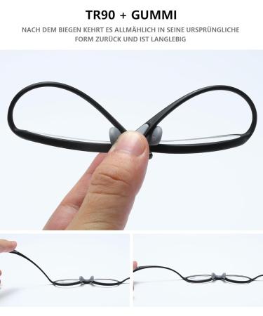 Buy Lanomi Round Retro Reading Glasses | Blue Light Filter | UV400 Protection | Flexible Visual Aid for Men & Women | 1.0 to 3.5 Magnification - Buy Online on GoSupps.com