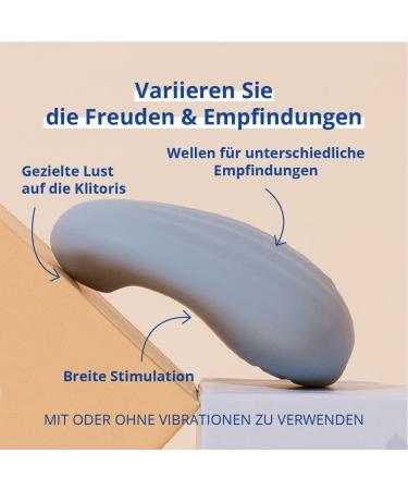 My Lubie - Wireless Waterproof Massage Accessory - Premium USB Rechargeable - 10 Vibration Levels - Medical Silicone - Perfect for Women & Couples - Sand Blue - Buy Online on GoSupps.com