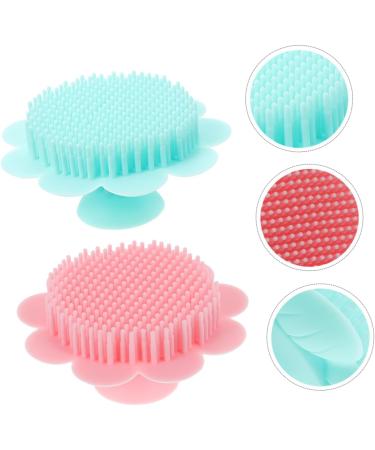 Silicone Shampoo Brush Set - Infant Shower & Hair Washing Brush for Babies | Scalp Massager & Bathing Washer - Buy Online on GoSupps.com