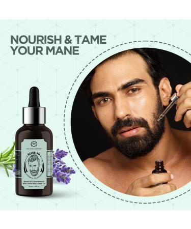 Buy The Man Company Lavendel Beard Growth Oil 30ml | Strengthens Uneven Stained Beards | Anti-Inflammatory Benefits with Onion Black Cumin & Cedar Wood - Buy Online on GoSupps.com