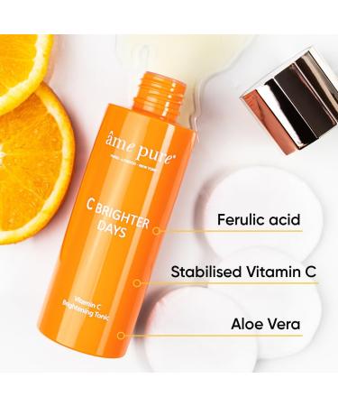 AME Pure Vitamin C Tonic for Face - 150 ml Facial Toner for Women - Skin Toner for All Skin Types - Toner for Face That Enhances Radiance Skin Glow and Hydration - Let Your Skin Glow with Joy! - Buy Online on GoSupps.com