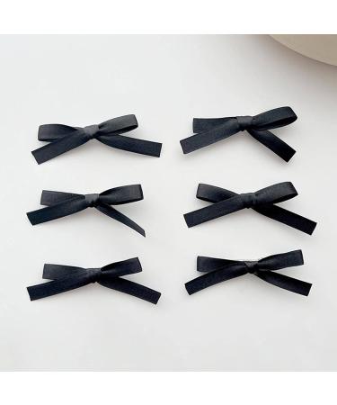 Muloo 6pieces Mini Bowknot Shape Hairpins Hot Girls Ribbon Bowknot Hair Clip Makeup Hair Clip for Woman Ponytail Hair Clip Beige - Buy Online on GoSupps.com