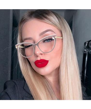 Shop LJczka Cat Eyes Blue Light Blocking Glasses for Women - Retro Style Purple Filter for PC TV & Mobile - Buy Online on GoSupps.com