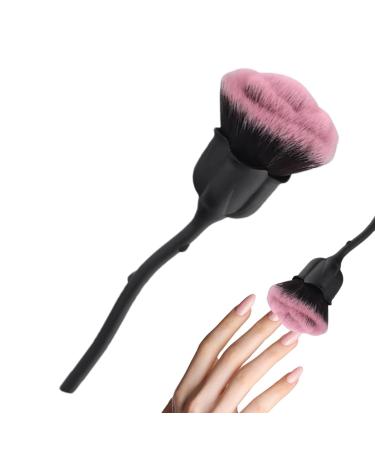 Generic Rose Blush Brush | Flower Foundation Brush | Blush Brush Large Face Powder Makeup Brushes for Powder Cosmetic Nail Dust Brush Loose Powder Brush