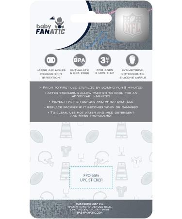 NFL New York Giants Pacifier 2-Pack by Baby Fanatic - Officially Licensed League Gear - Buy Online on GoSupps.com