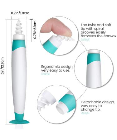 Ear Wax Remover Tool - Gentle Ear Cleaning Kit for Adults and Children - Green - Buy Online on GoSupps.com