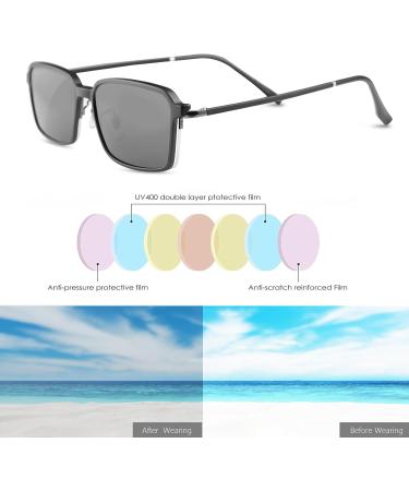 Buy Miryea Progressive Multifocal Reading Glasses for Men & Women | 2 Magnetic Polarized Sunglasses Clips | Black 3.0x - International Shipping Available - Buy Online on GoSupps.com