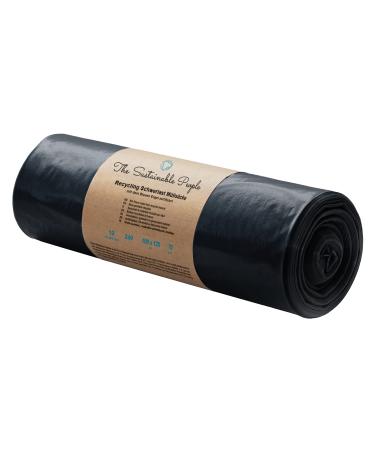 TSP heavy load garbage bags 240l - made of 100% recycling material (PE) - Blue angel certified - 10 roll - extremely tearproof (70 m) - 1000x1250 mm - Ideal for renovation and commercial waste 10 pieces (1 -pack) 240 liters 70 m(10 pieces) black - Buy Online on GoSupps.com