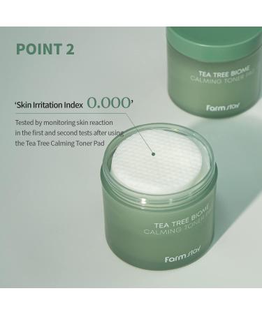 FARMSTAY Tea Tree Biome Calming Toner Pad - Gentle Exfoliating Daily Face Toner with PHA | 140ml / 70 Pads for Glowing Skin - Buy Online on GoSupps.com