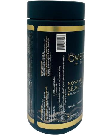 Harp Seal Oil Omega-3-6-9 | Rich Source of EPA DHA & DPA for Good Health | 100% Natural Chemical-Free Non-GMO | 500mg - 240 Softgels | Made in Canada (Pack of 3) 240 count (Pack of 3) - Buy Online on GoSupps.com