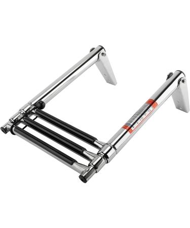 Amarine Made 3 Step Stainless Steel Telescoping Boat Ladder | Marine Swim Step - Buy Online on GoSupps.com