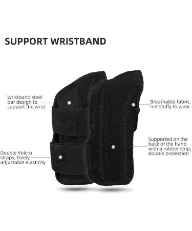 Buy Wrist Brace for Carpal Tunnel - Compression Support for Arthritis & Wrist Pain Relief (Large Right & Left Pair - Buy Online on GoSupps.com