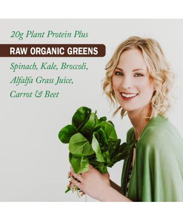 Garden of Life Raw Organic Protein & Greens - Chocolate 610.0 Gram Chocolate. Packed with 20g of protein 6 veggies and 1g sugar. A delicious protein boost from organic sprouted brown rice organic pea & organic chia plus a blend of nutrient-rich greens. Gl - Buy Online on GoSupps.com