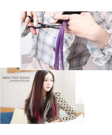 Rainbow Clip-In Hair Extensions - 21 Inch Multi-Colored Heat-Resistant Synthetic Hair for Cosplay & Fashion - Buy Online on GoSupps.com