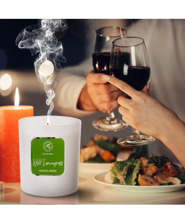 Aroma Candle Lemongrass - Vegan Soy Wax Aromatherapy Candle with Essential Oils - 45 Hour Burn Time - Perfect Candle Gift - Buy Online on GoSupps.com