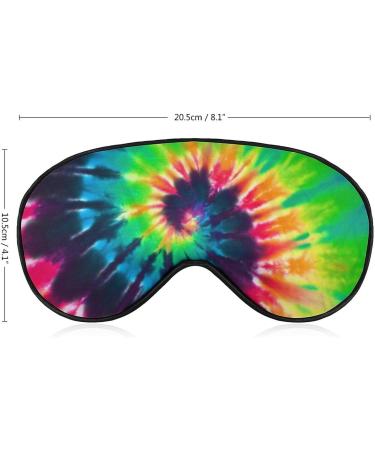 Colorful Tie Dye Sleep Mask for Women - Adjustable Eye Shades with Elastic Strap for Comfort - Buy Online on GoSupps.com