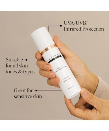 DRMTLGY Anti Aging Clear Face Sunscreen SPF 45 - Oil-Free Zinc Oxide Formula for Sensitive and Acne-Prone Skin - Buy Online on GoSupps.com
