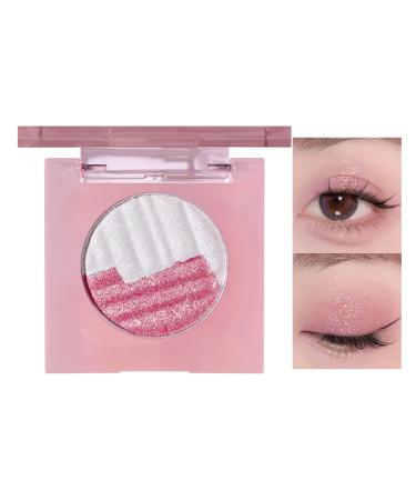 Highlighter Eyeshadow Phantom Makeup Palette Powder Eyeshadow - Long-Lasting Highlighting 2-Color Eye Makeup Powder Palette for Eyelids Lip Kagrote S20